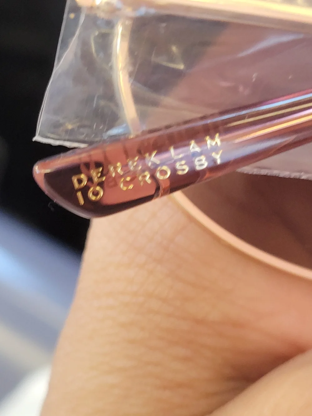 Derek Lam 10 Crosby Amelina Gold Brown Gradient Sunglasses NWOT